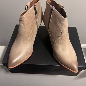 Frye Light Tan Ankle Booties